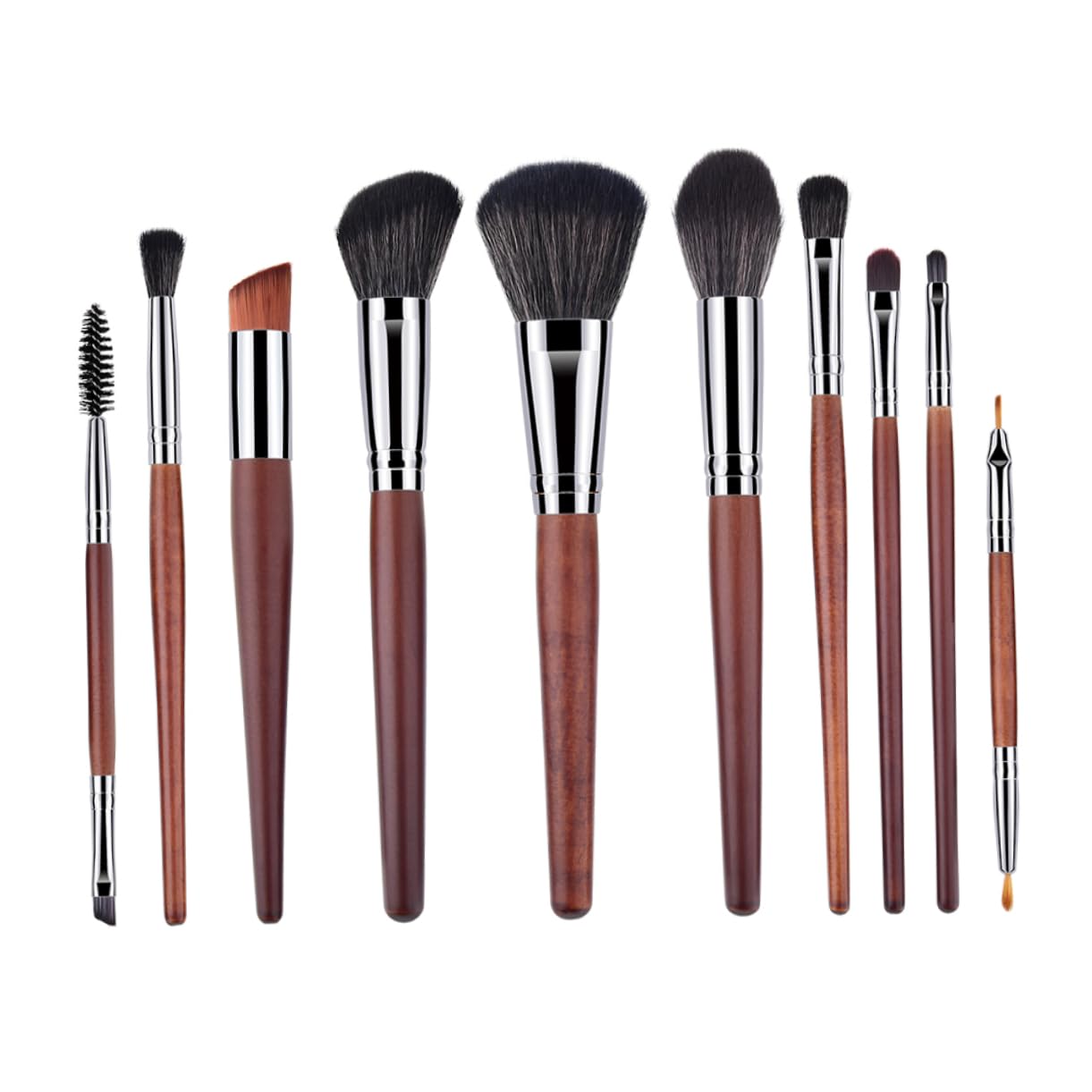 Beavorty 20 Pz Pennello Per Cosmetici Pennelli Make up Professionali Pennello Da Trucco Per Donna Pennello Da Trucco Professionale Pennello Per Cipria Maggiore Bambù Insieme Di Trucco