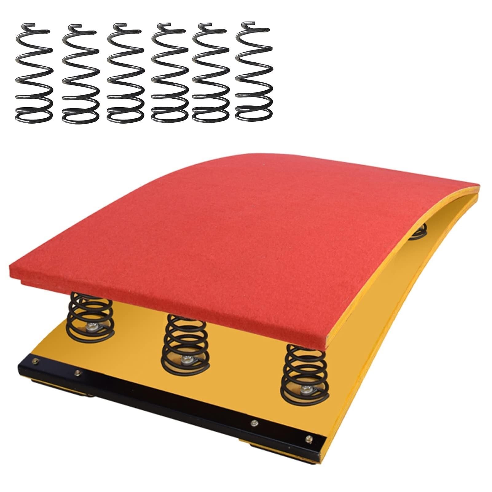 Trampolino per Ginnastica, Trampolino Curvo Professionale Resistente per Pista Scolastica