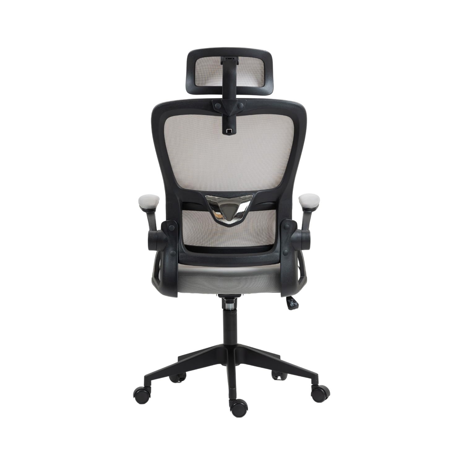 7H SEVEN HOUSE - Silla de Escritorio Ergonómica ErgoFlex Pro, Reposacabezas, Respaldo Transpirable, Altura Ajustable, Reclinable, Soporte Lumbar, Reposabrazos y Ruedas, Negro/Gris Oscuro/Gris Claro