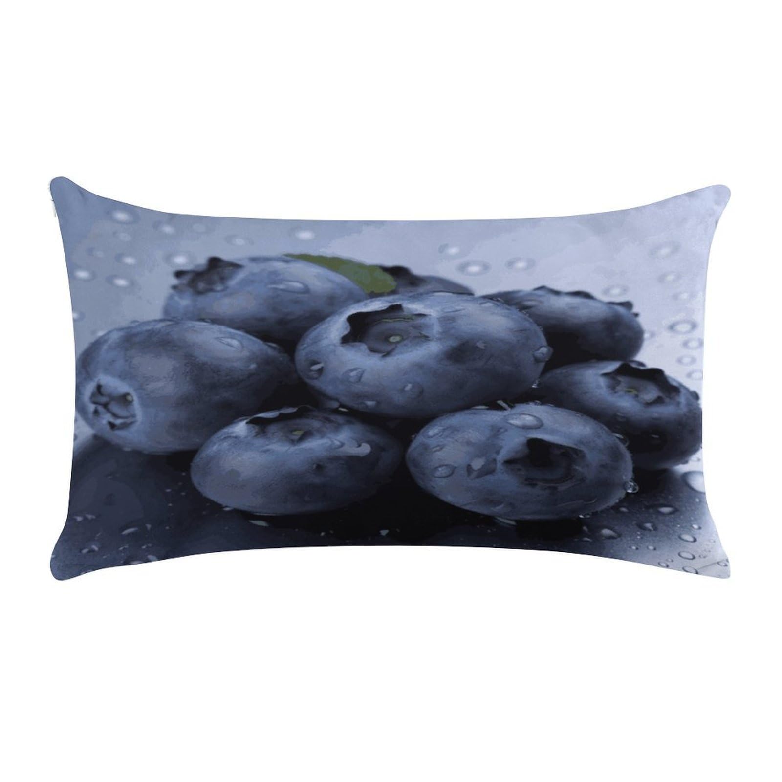 MUSM Blueberry Throw Pillow Cover Long Super Soft Pillowcase Luxury Plush Pillowcase Decorative Pillow Shams Anti-Fading Pillow Case Cushion Covers Cozy Pillow Protector