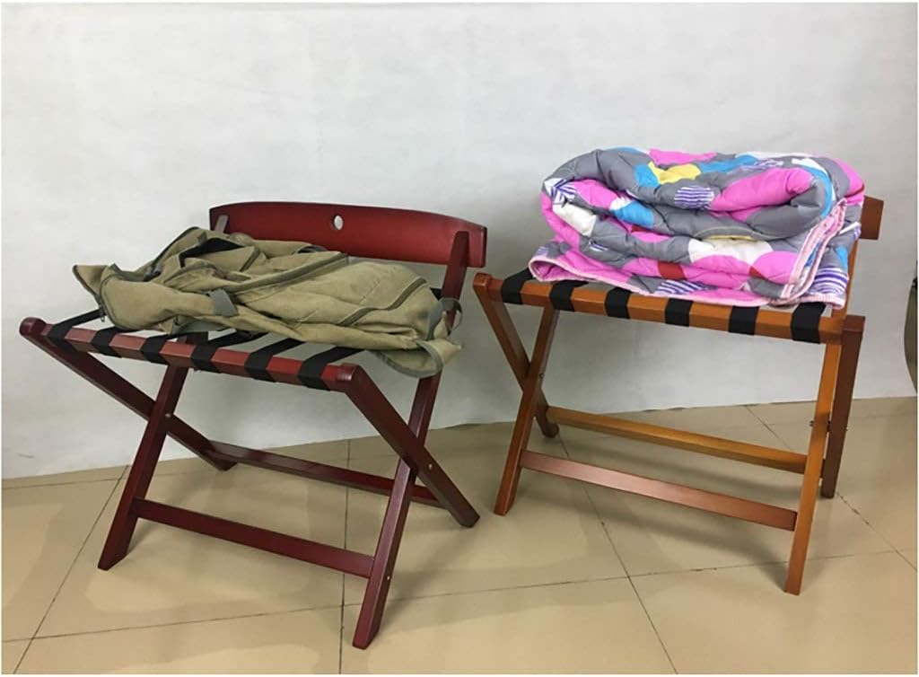 Luggage Rack Luggage Rack Hotel Luggage Rack Folding Luggage Rack, Solid Wood Folding Luggage Rack for Hotel Room,D