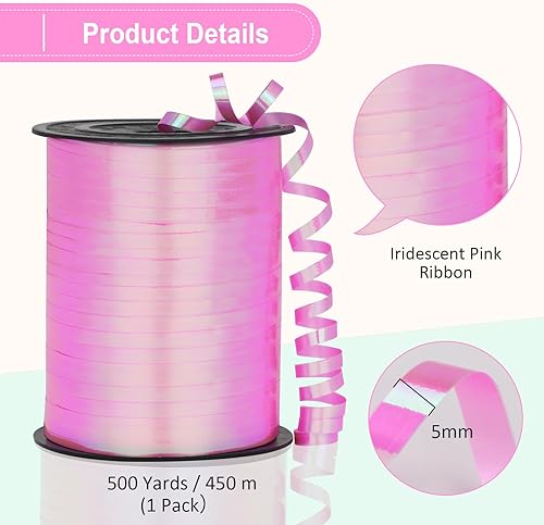 Miniatura 71 de Cinta rizadora morada – Cinta rizadora metálica brillante de 500 yardas para envolver regalos, globos, Halloween y fiestas de cumpleaños Cinta morada