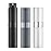 LISAPACK 8ML Atomizer Perfume Spray Bottle for Travel (3 PCS) Empty Cologne Dispenser, Portable Sprayer (Black, Silver, Grey)