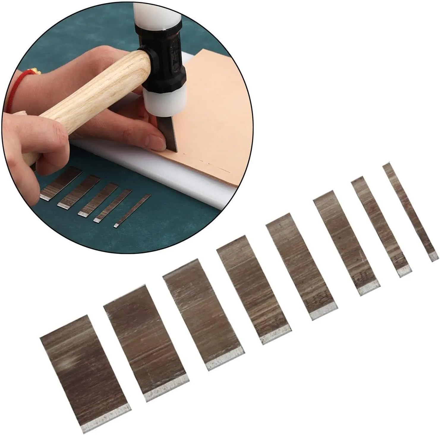 8Pcs Leather Die Cutter Assorted Blade Handmade Cutting Shapes Embossing Stencil Template Punching DIY Bag Leather Craft Tool