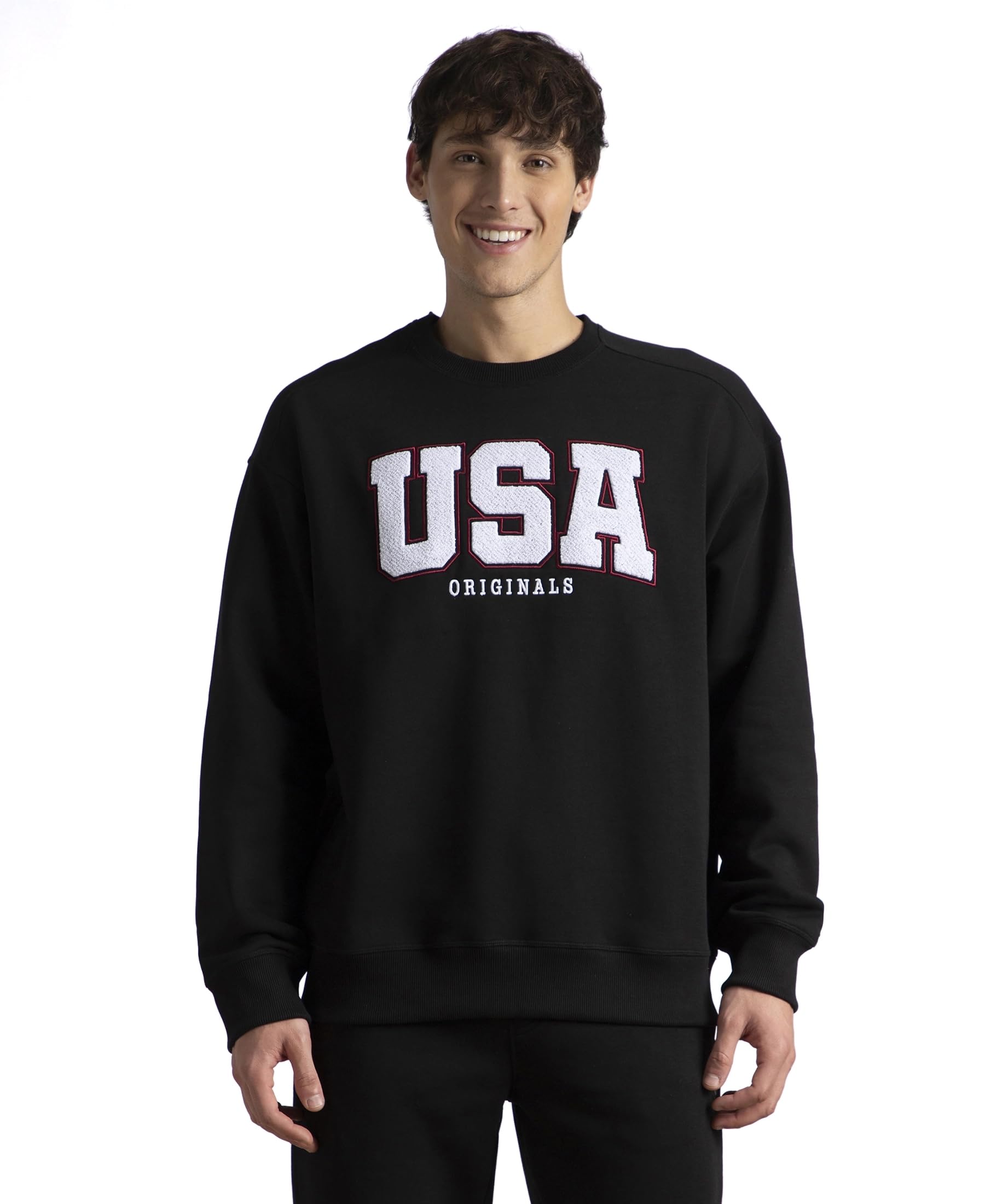 jockey UM76 Men's Super Combed Cotton Rich Fleece Printed Sweatshirt with StayWarm Technology-picture-34