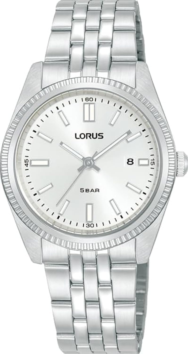 Lorus Orologio Analogico Al Quarzo Unisex Per Adulti Con Cinturino In Acciaio Inox RJ279BX9, Argento, Bracciale-image