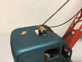 昭和レトロ　鉄のオモリの付いたクレーン車　日本製 昭和レトロ 鉄のオモリの付いたクレーン車 日本製 昭和レトロ 鉄