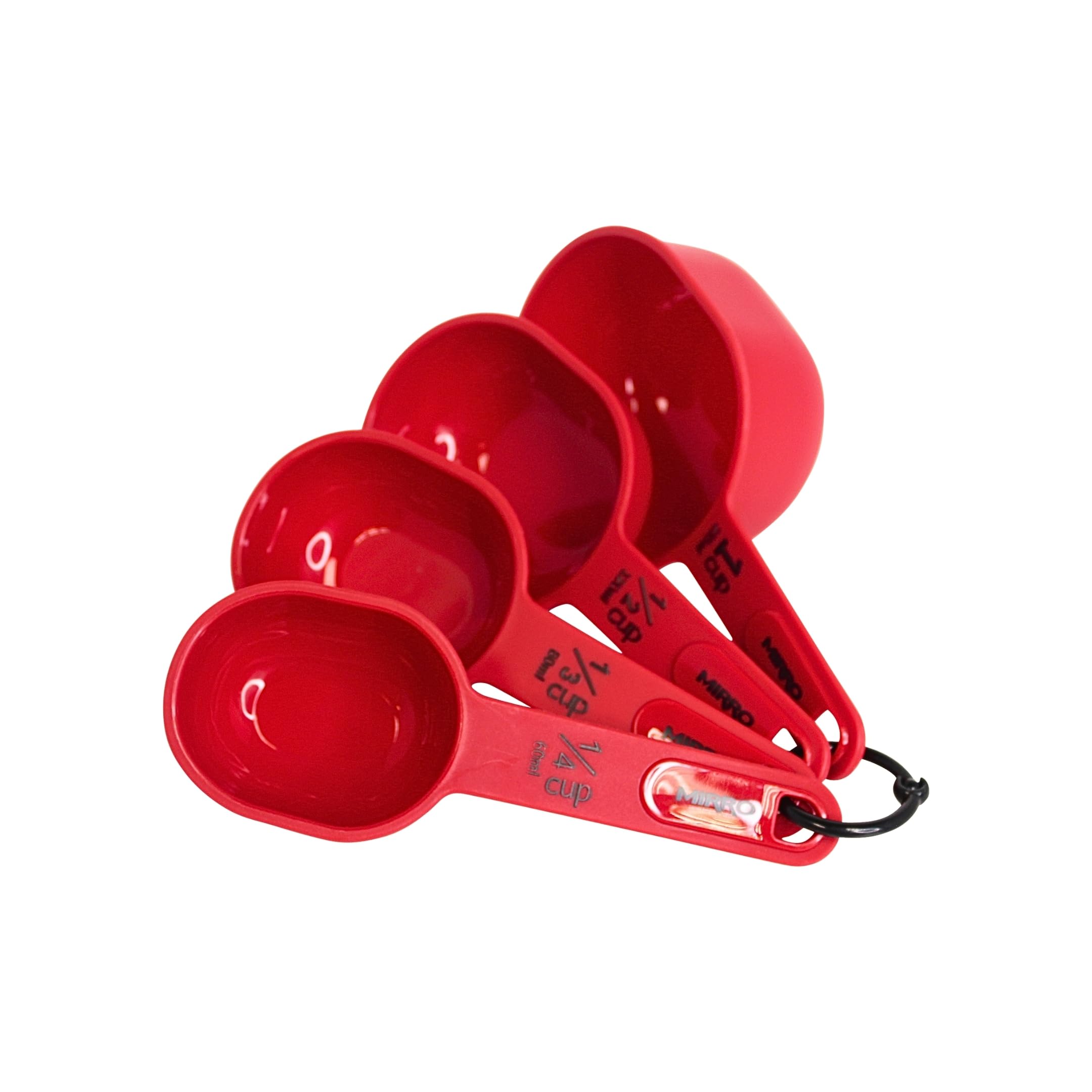 MIRRO 4pc Nested Measuring Cups Set, Red