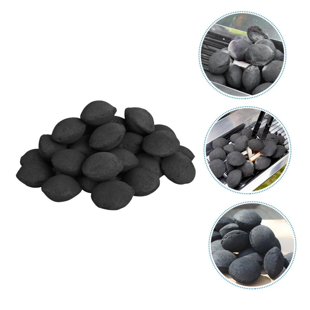 BESPORTBLE Charbon de Bois Multifonctionnel pour Barbecue, Allumage Facile, Résistant au Vent, pour Activités Extérieures et Bushcraft