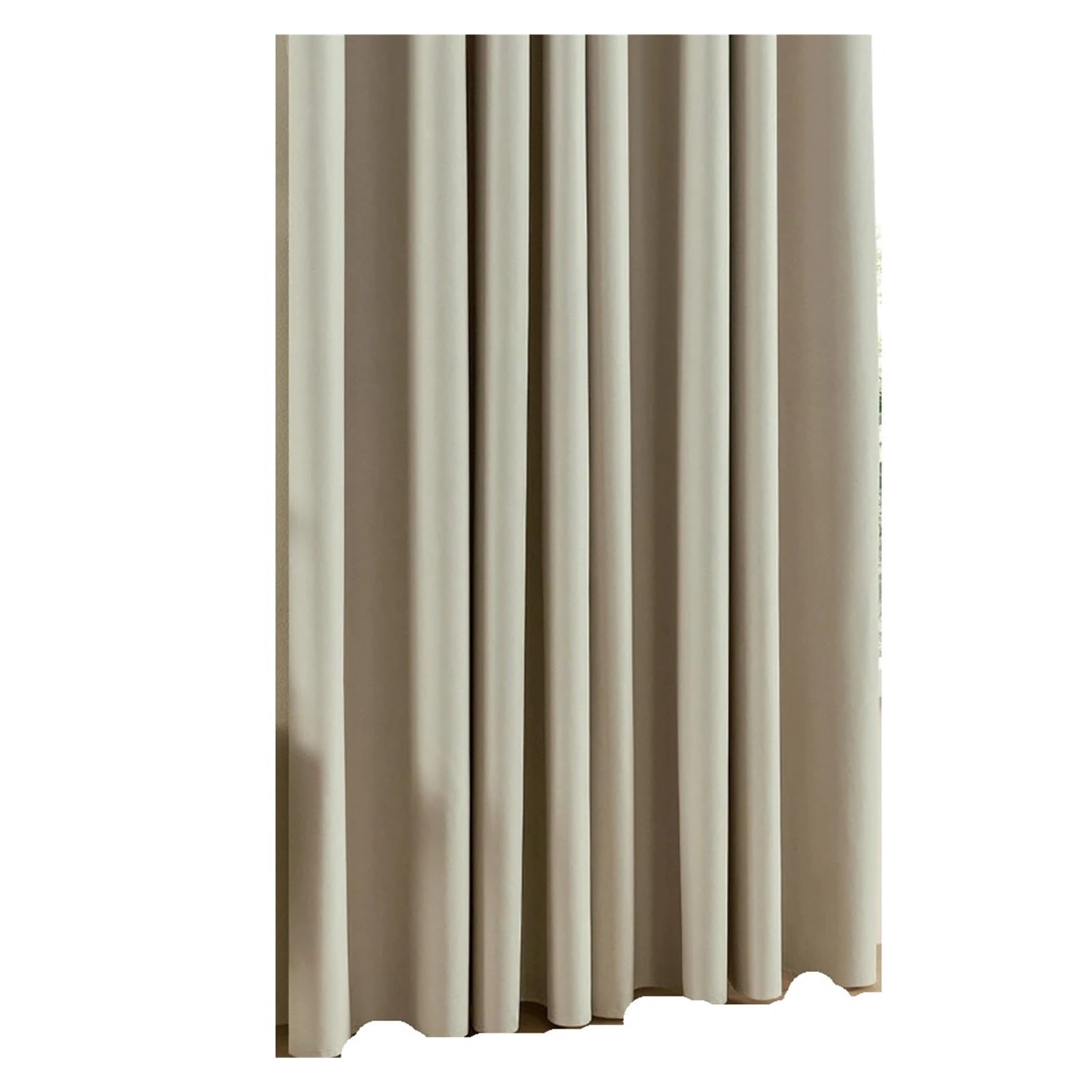 MWAHJU 2Pcs Minimalist Blackout Curtain - Heat Insulation, All-Season Universal Drapes for Bedroom (Rod Pocket) Curtains only For Living Room(132 x 183cm)