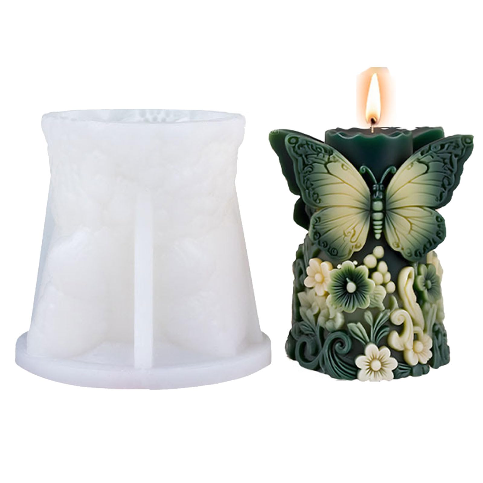 NEWFT Detailed Butterfly Silicone for Making Craft Project