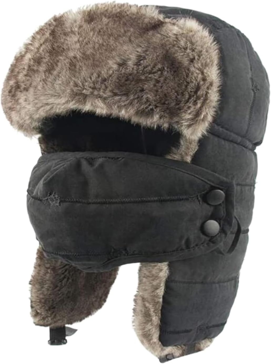 Winter Hat Winter Trapper Hat Unisex Adult Aviator Hunting Hat with Adjustable Buckle Warm Hat