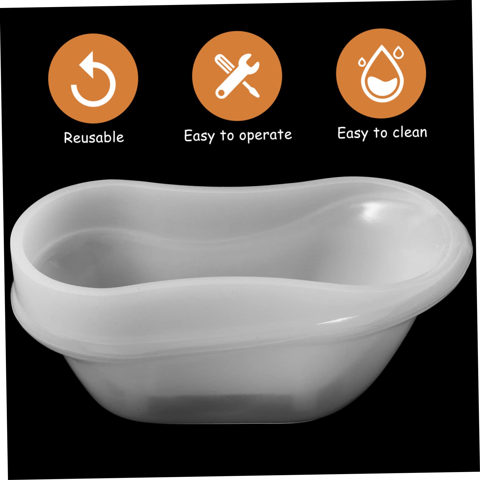 TEHAUX 3ensembles Moule Silicone pour Fabriquer Un Plateau Forme De pour Artisanat Tray De Rangement Et Décoration
