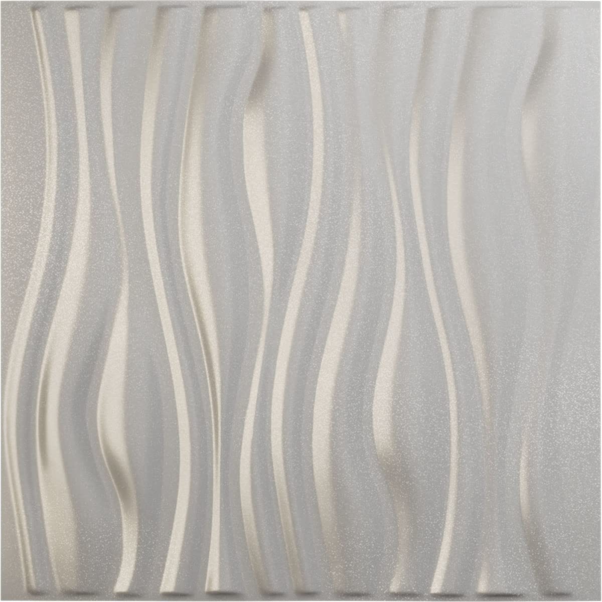 Ekena Millwork 19 5/8"W x 19 5/8"H Leandros EnduraWall Decorative 3D Wall Panel, Silver (12-Pack for 32.04 Sq. Ft.