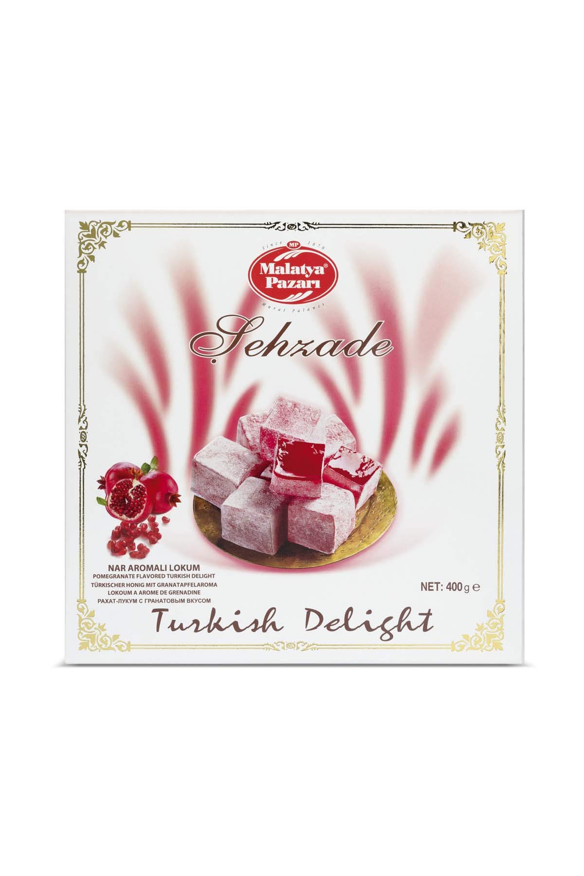 Malatya Pazarı Şehzade Nar Aromali Lokum 400 Gr
