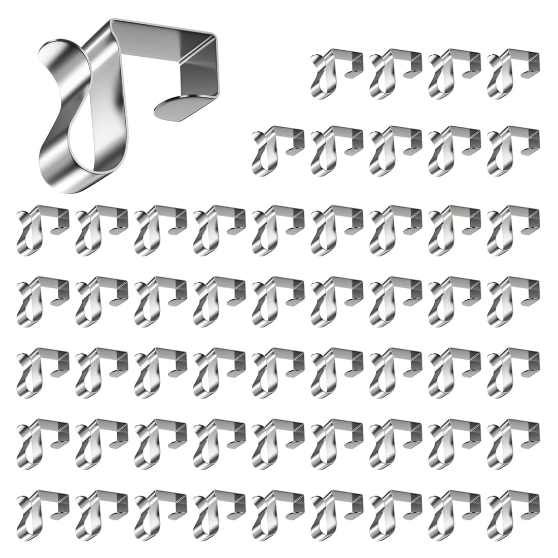 UDSKNV[KSL Rope Mini Decoration Lights 50Pcs Metal White Weatherproof Christmas Light Clips for Outside