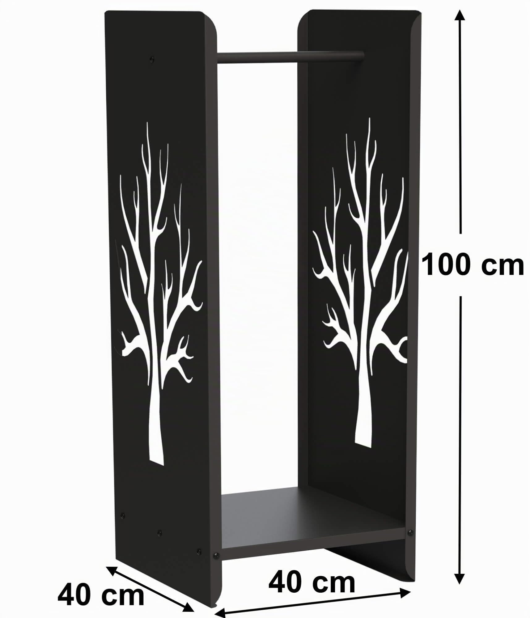 DanDiBo Kaminholzregal 10-1470 Kaminholzständer 100 cm Holzkorb Kaminholzhalter Holzregal