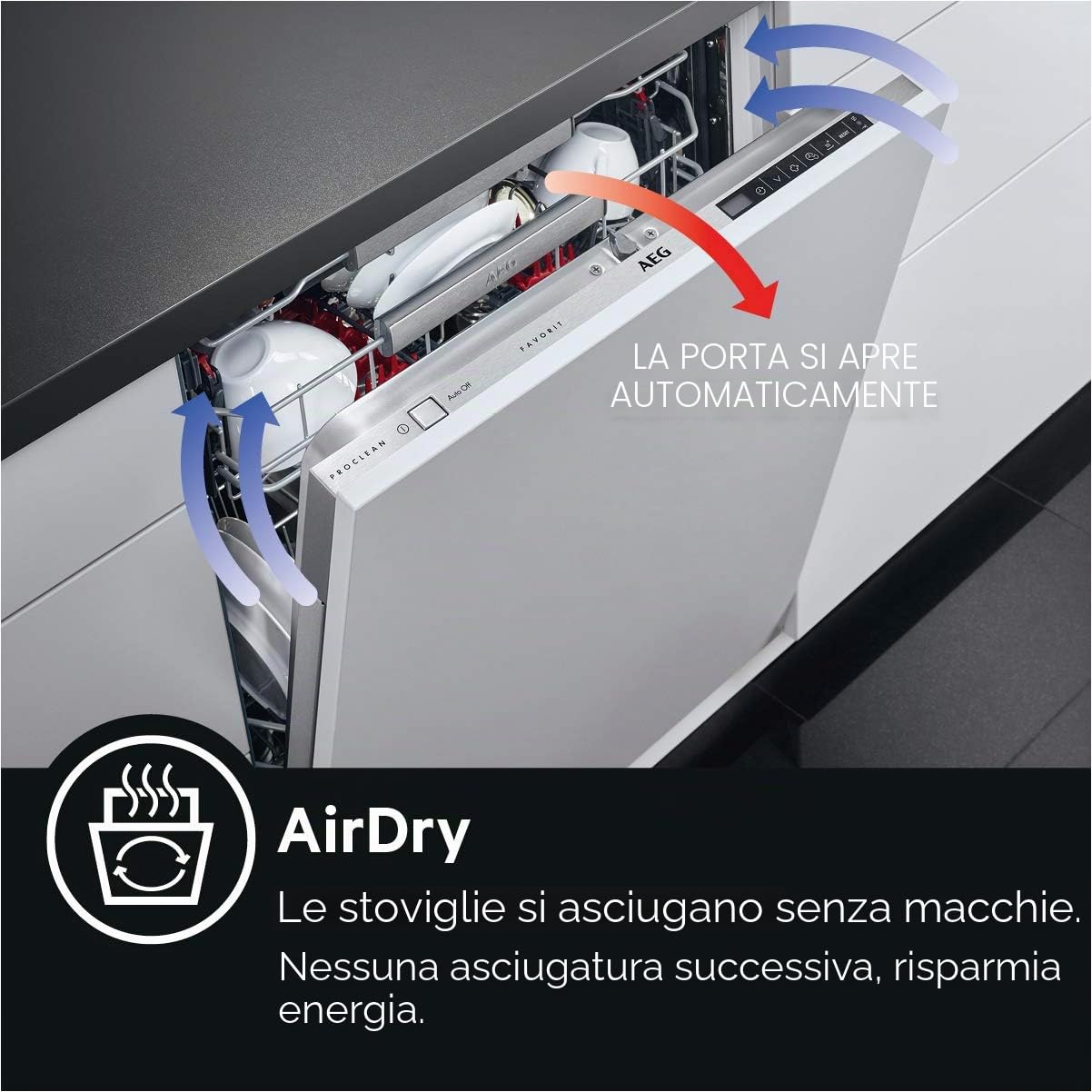 AEG FSE63617P Lavastoviglie da Incasso a Scomparsa, Capacità 13 Coperti