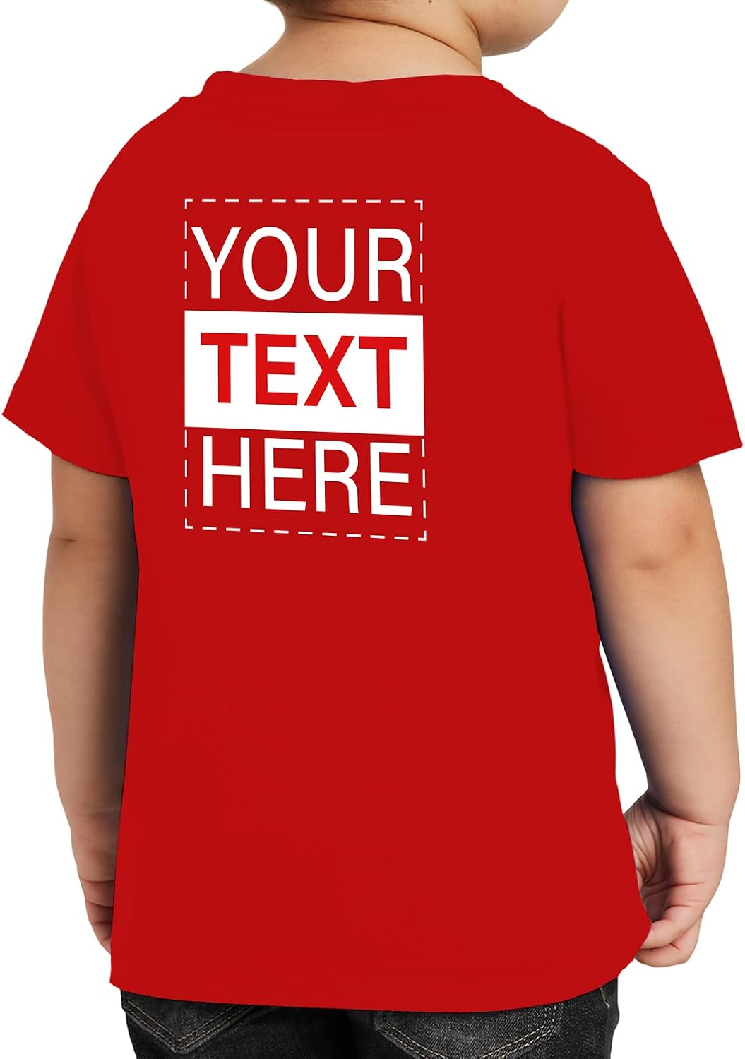 GotPrint Customize T Shirt for Toddler, Kids, Custom T Shirts Design Your Own Shirt, Front/Back Side Printed Custom Tee Shirt