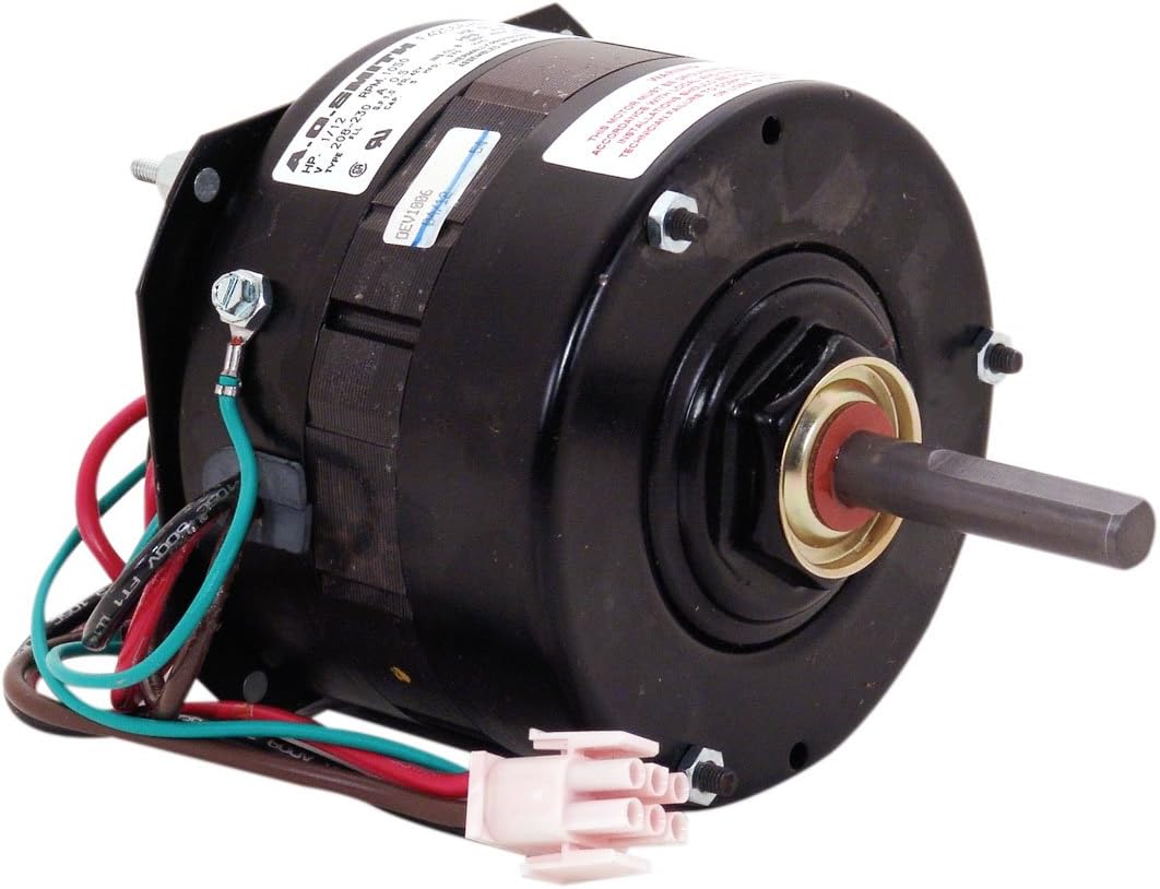 A.O. Smith OEV1006 1/12 HP, 1050 RPM, 1 Speed, 42Y Frame, CWLE Rotation, 1/2-Inch x 2-3/4-Inch Flat Shaft OEM Direct Replacement