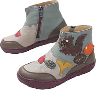 Amazon | [エスタシオン] MLH2149 本革 ショートブーツ りすモチーフ