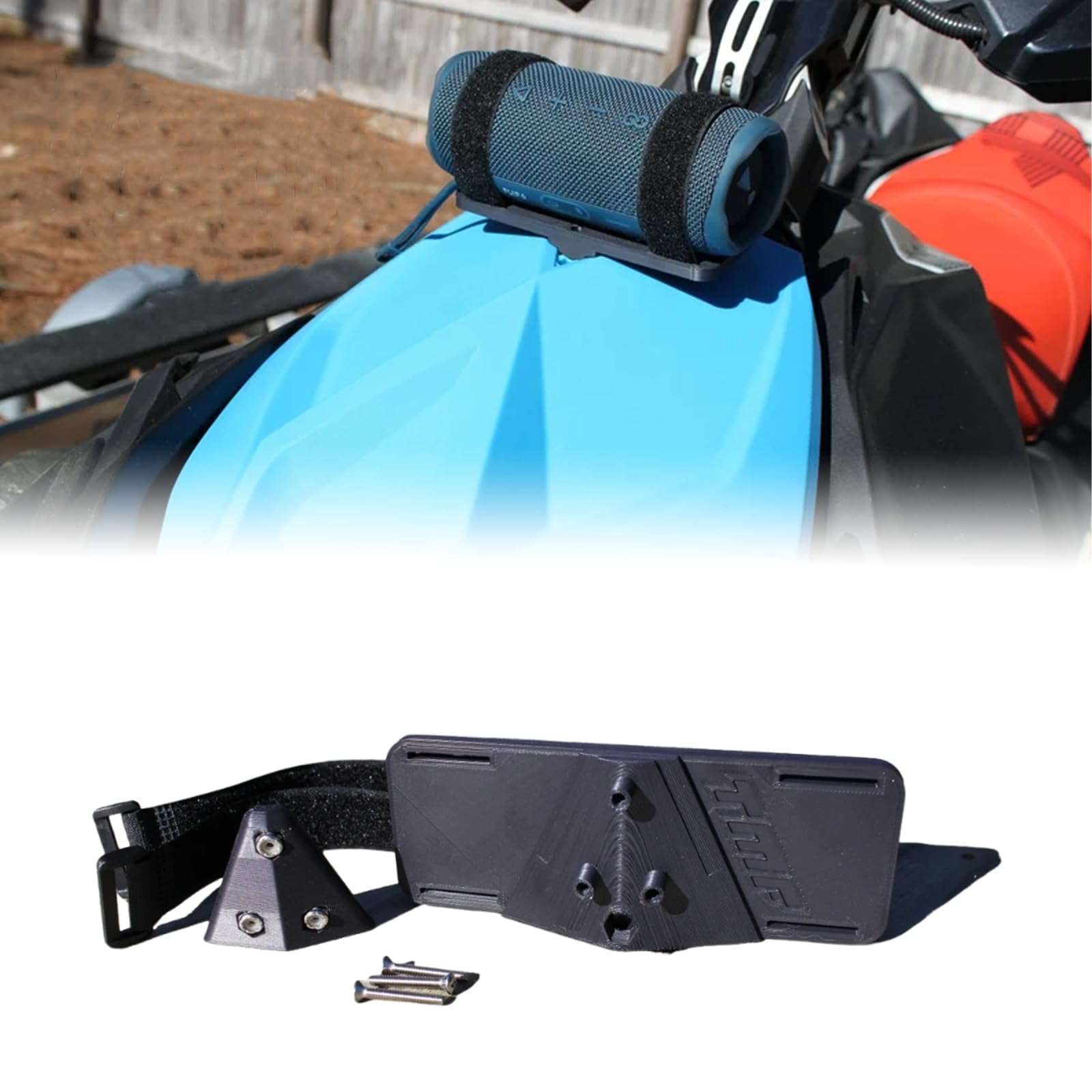 Supporto universale per altoparlante SeaDoo Spark & ​Spark Trixx (modelli 2014-2023) - Installazione senza foratura, si adatta sotto il coperchio
