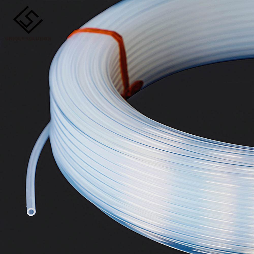 HOMEAE - 3D Printer 1/5/10/50m 2 * 4mm Clear PFA PTFE Tube PiPe For 1.75mm Filament 3D Printer Printing Head RepRap Rostock Bowden Extruder (10M)