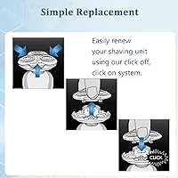 Vista 4 de Cabezal de afeitadora de repuesto RQ11, compatible con Philips Norelco Senso-Touch 2D 1100 Series (1150x/1160x/1170x/1180x)