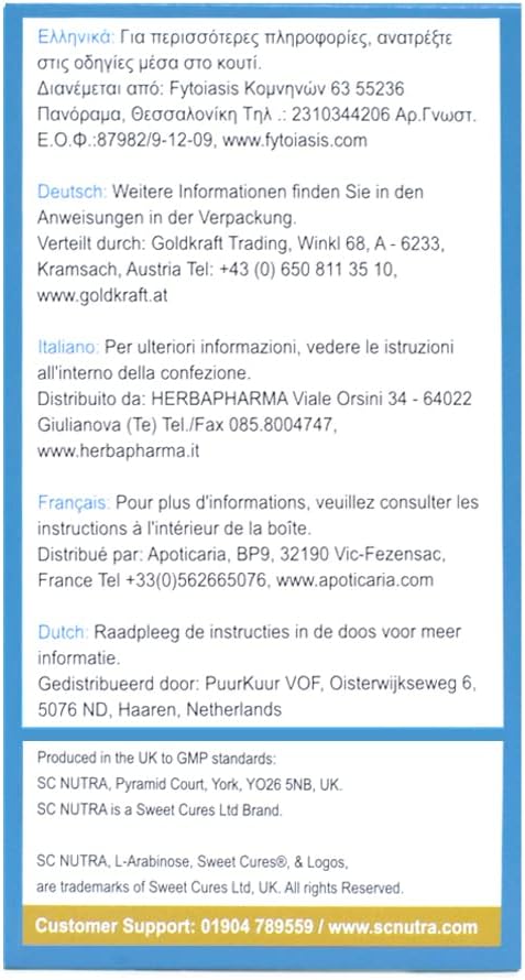 L-Arabinose Original Powder - Sugar Alternative | 100g / 3.53oz