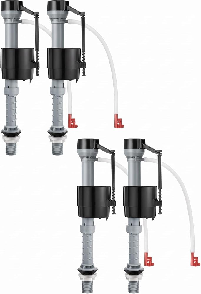 Toilet Fill Valve Replacement, Height Adjustable Universal, 4 Pcs — 사진 1