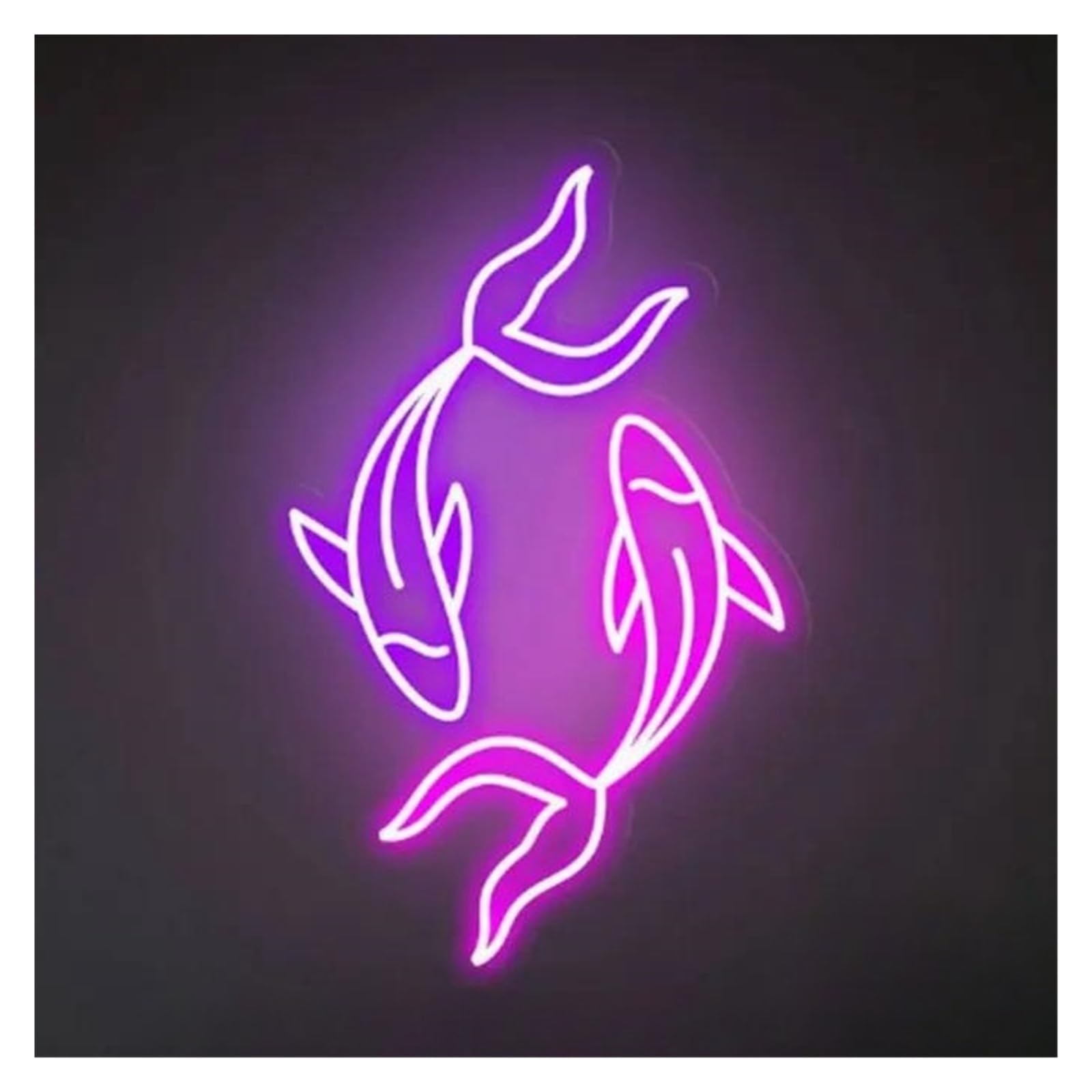 Lemst C Signs Lamp Fish Neon Sign Light Dimmable Usb Powered For Store Game Room Bedroom Bar Lub Restaurant Shop Home Wall Art Decor Night Lamp 40Cmx24cm(C)