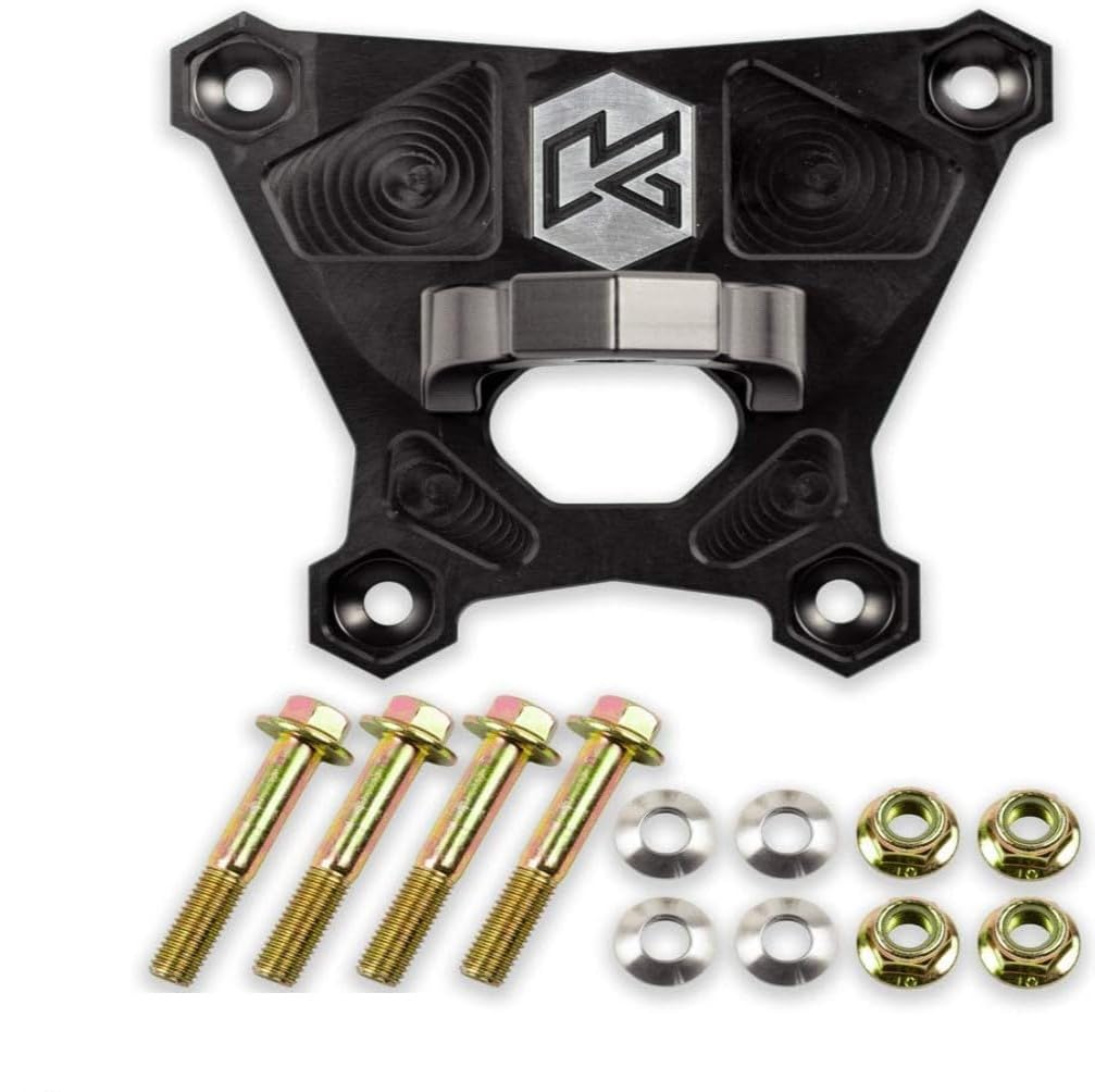 Kryptonite HD Rear Radius Plate Kit with Tow Hook & Hitch Ball Mount KRZRRP2S Compatible with 2018-2021 Polaris RZR XP Turbo S