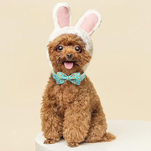 Miniatura 49 de Collar de perro con bandera estadounidense con pajarita, collar patriótico para perros pequeños, medianos y grandes, talla XS