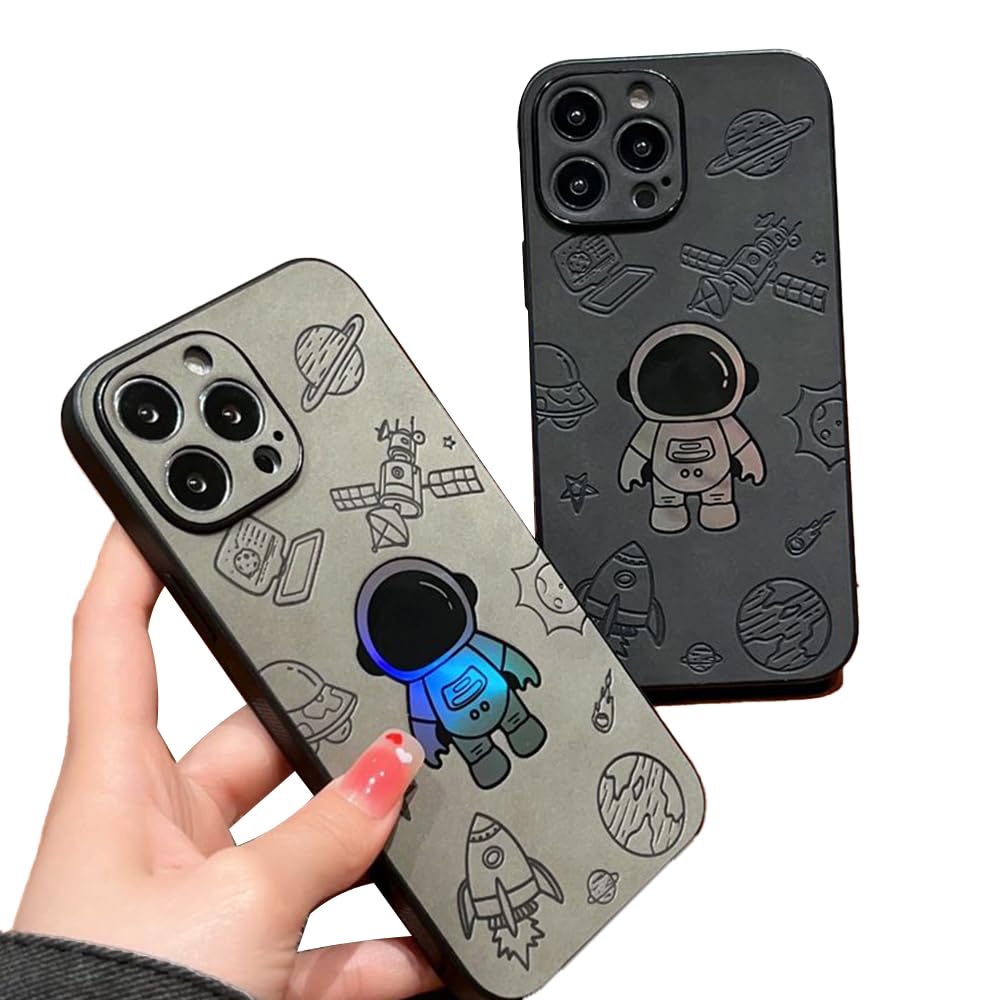 Amazon.co.jp: 宇宙飛行士 可愛い 色が変わる スマホケース iPhone 11