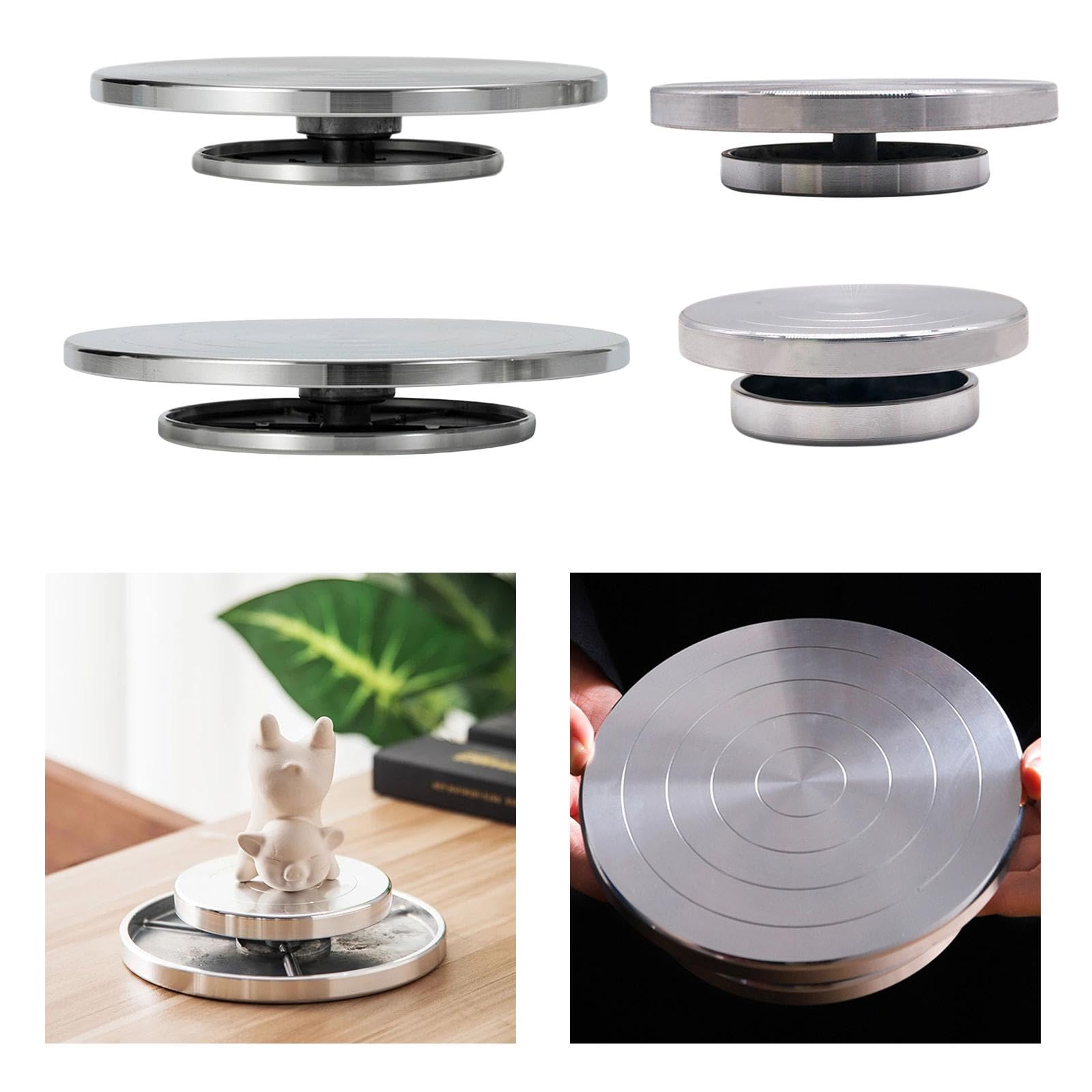 Ceramiczny gramofon do rzeźbienia 11 cm koło garncarskie do ręcznego szlifowania gliny koło do wyrobu garncarstwa idealne dla artystów i hobbystów