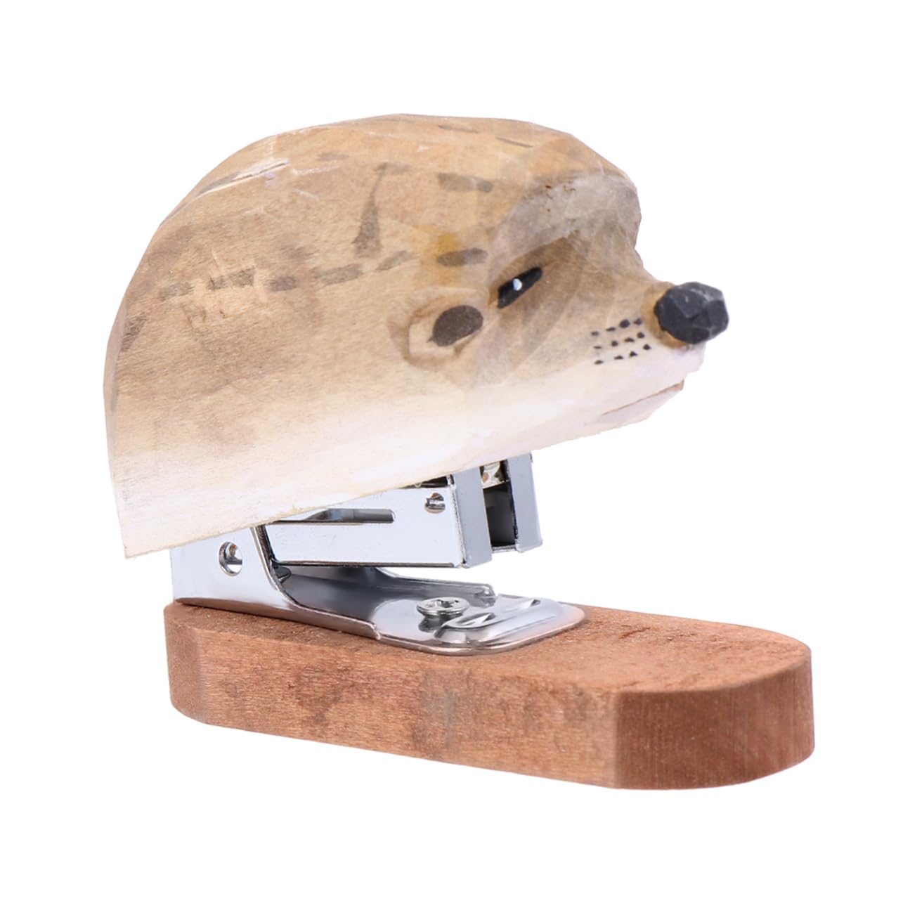 EXCEART 3pezzi Cucitrice Manuale Portatile Legno Forma Di Riccio Elegante Macchina Per Cucire Libri e Cancelleria Per Scuola e Ufficio Soluzione Creativa Per Studenti e Professionisti