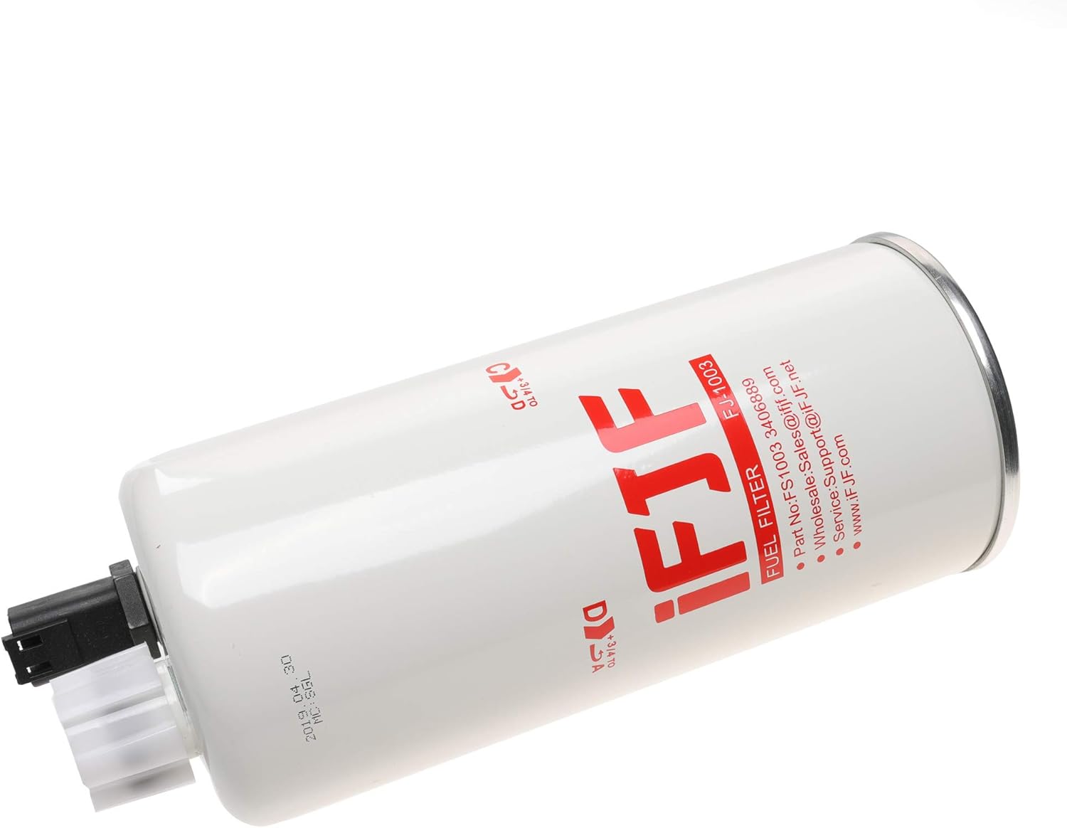 iFJF FS1003 Fuel/Water Separator Filter Replacement for ISB ISC ISL ISLE ISM N14 QSC QSL QSM PX8 MBE900 Diesel Engine Maintenance Spin-On 10 Micron 3406889 4070801 P564872 33604 PS8687 LFF1003