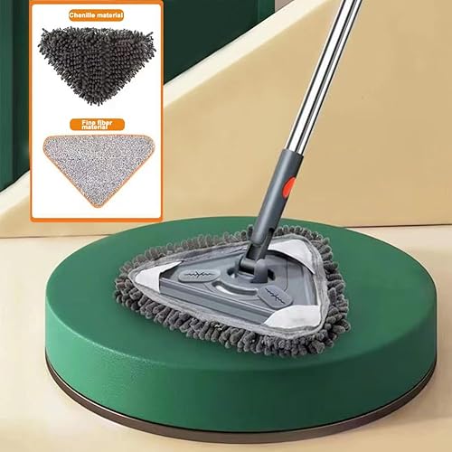 Miniatura 6 de Trapeador de limpieza de pared, limpiador de ventanas con mango largo de longitud ajustable, herramienta de limpieza de zócalo giratorio de 360