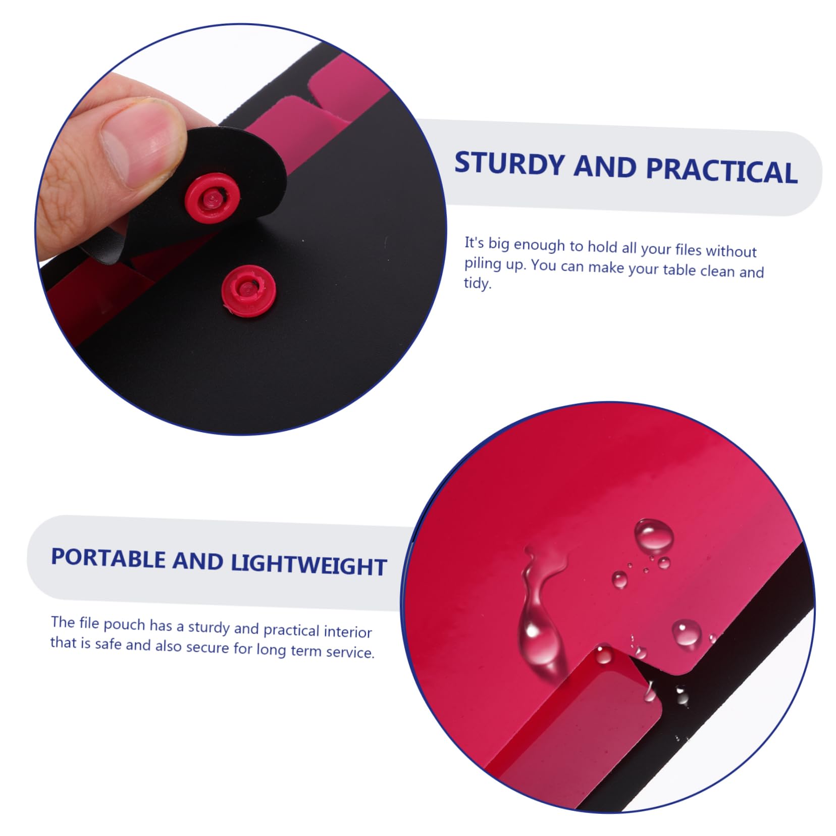 LALAFINA Expandable File Folder Portable Paper Organizer Multi-Layer Pockets A4 Size Accordion File Holder for Documents