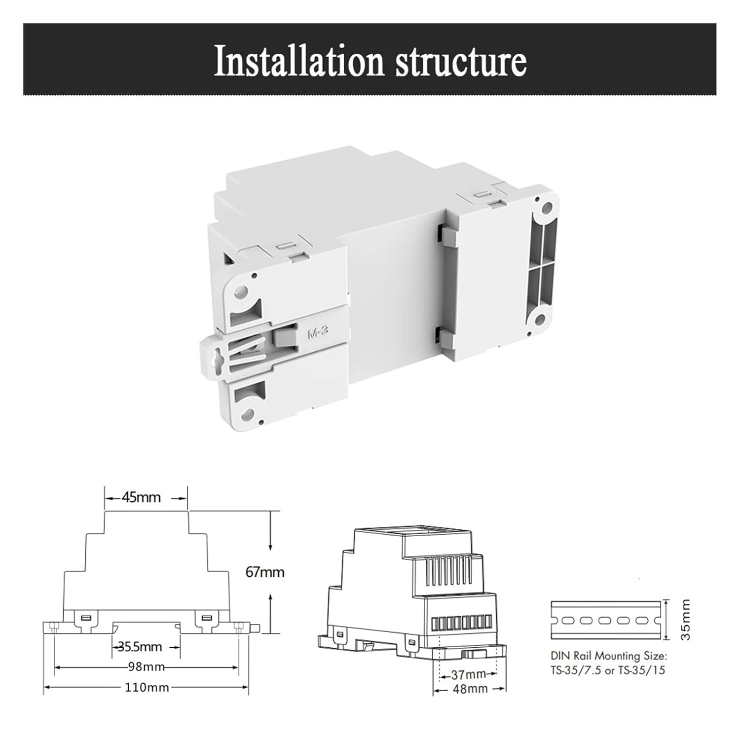 AC thyristor dimmer with Push-Pull dimming Digital Display, DIN Rail Mount, 220V 230V, for dimmable LED Lamps(AC Triac Dimmer)