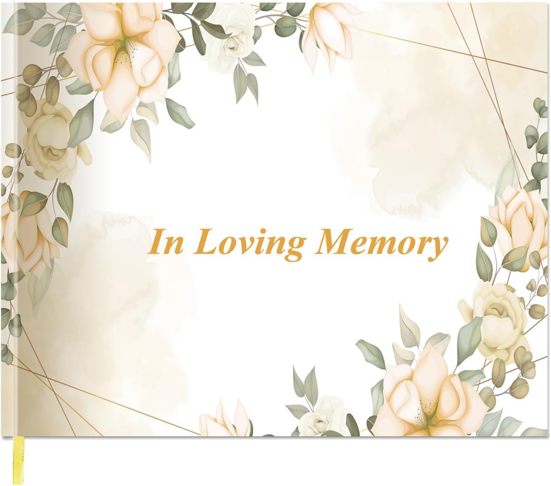 Funeral Guest Book GuestBook for Memorial & Funeral