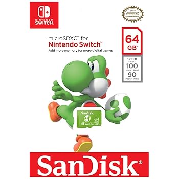SanDisk 64GB microSDXC UHS-I card for Nintendo Switch