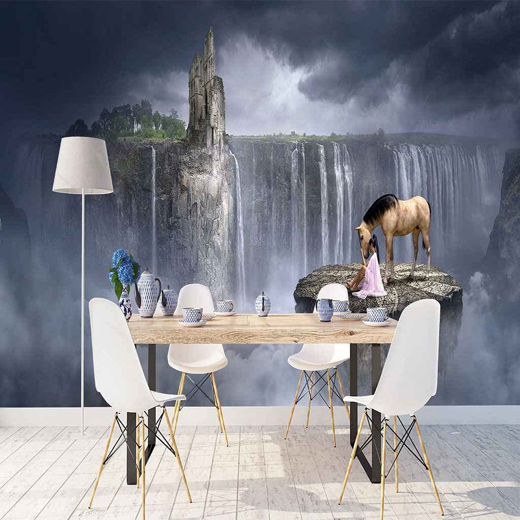 Impression d'Art Moderne 3D pour ce Papier Peint Grand Format