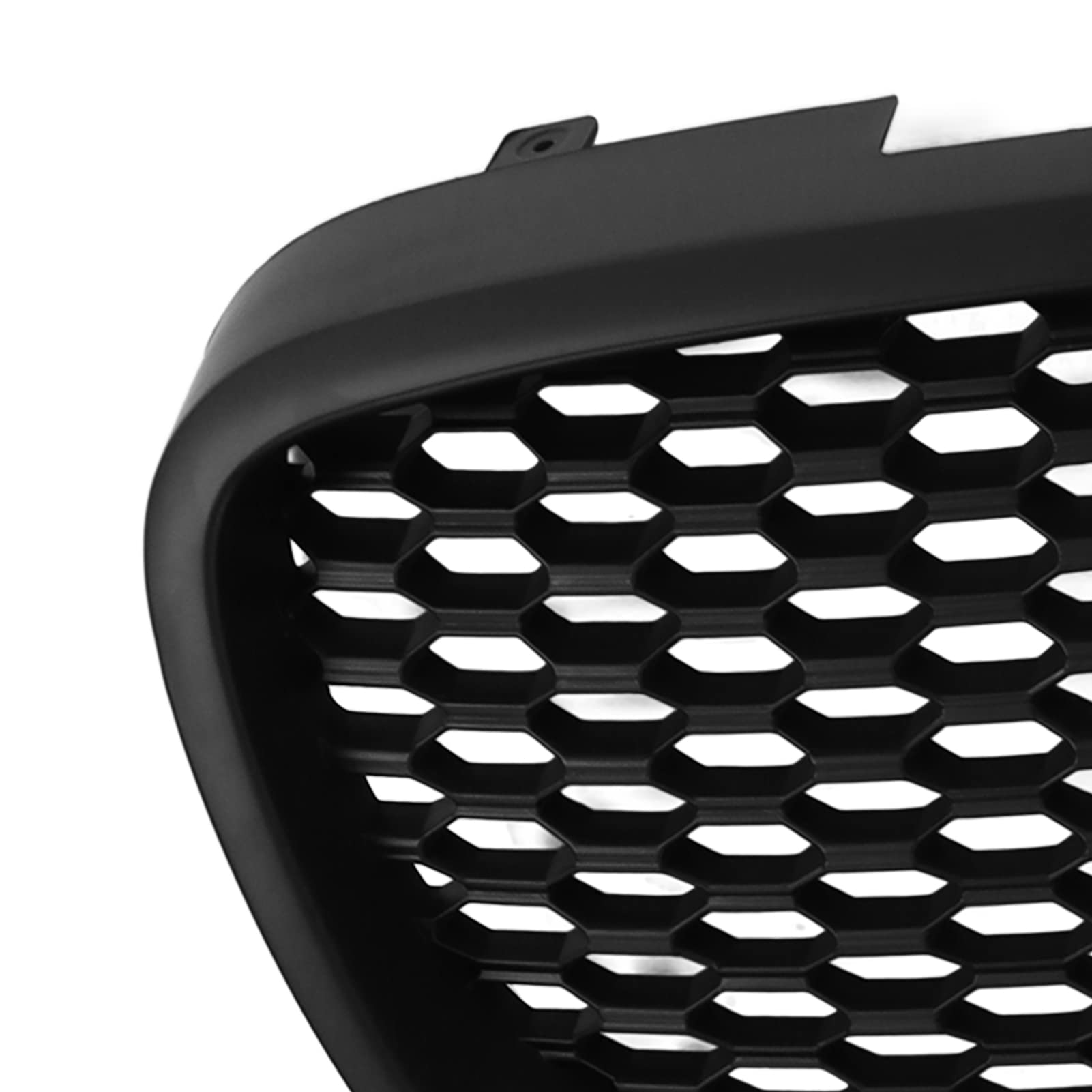 Parrilla delantera de panal negra mate 1133007, repuesto para Seat Altea Toledo, material ABS premium con revestimiento, instalación directa con perno, ajuste perfecto para MK2 1