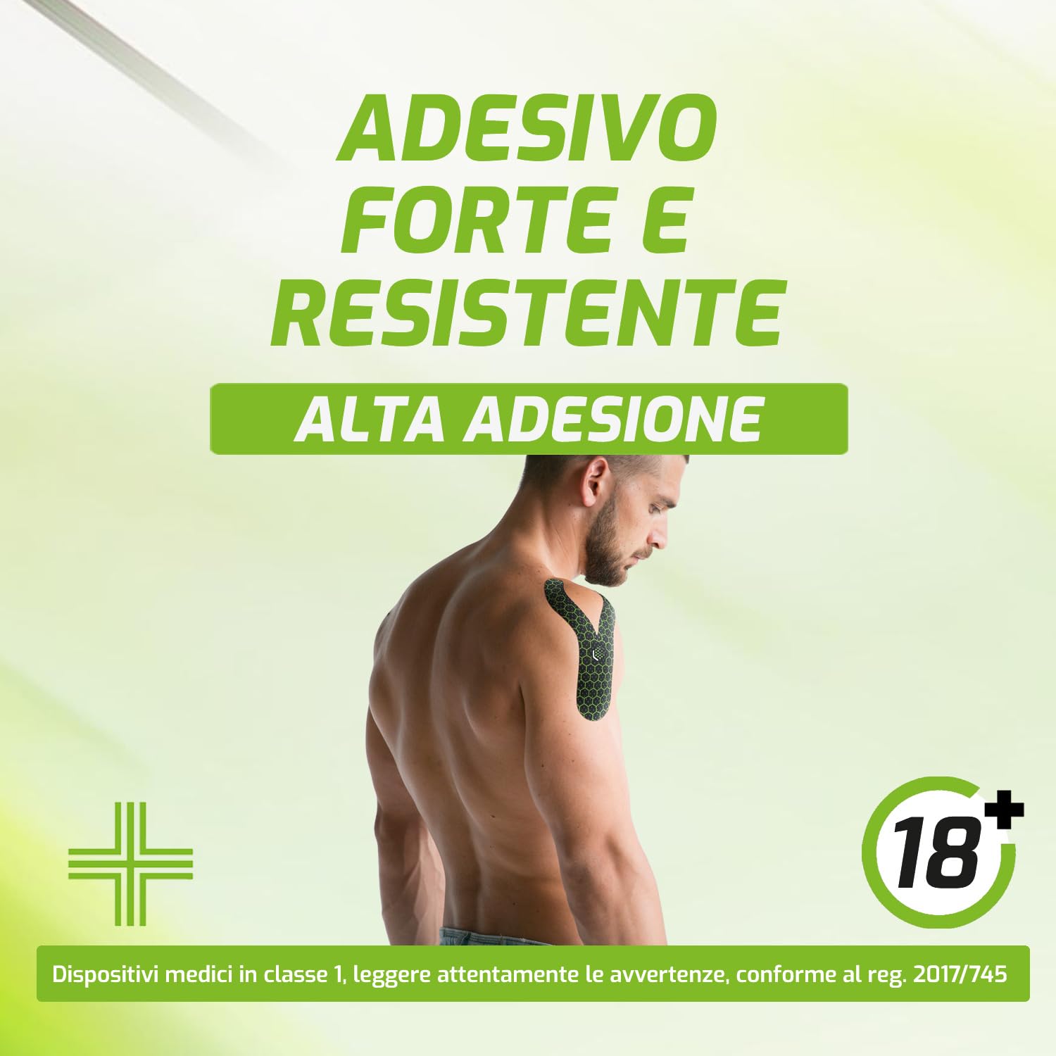 FIT Therapy – Tape Kinesiologico Professionale per Sport e Recupero Muscolare – Kinesio Tape Antidolorifico e Antinfiammatorio – NON SCALDA, Impermeabile, Senza Farmaci, Dura 5 giorni (5 Metri)