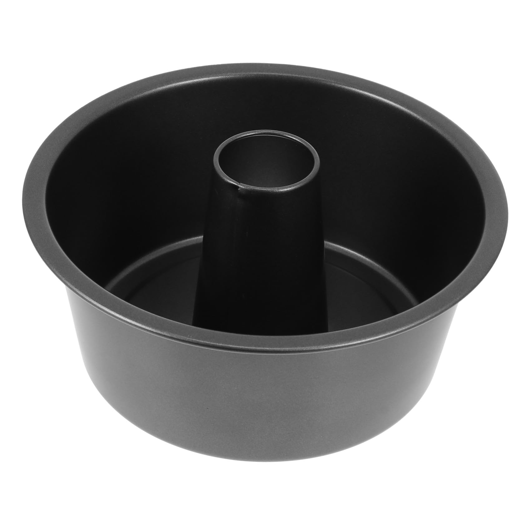 Moule à Pâtisserie Rond Creux 1pc en Acier au Carbone Noir Antiadhésif