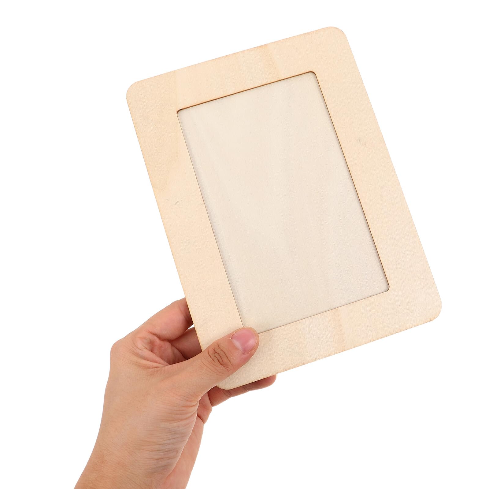 EXCEART 8 Pezzi Cornice Portafoto in Legno Naturale Fai da Te per Foto 15x10cm, Finitura Legno Grezzo, Supporto da Tavolo per Celebrazioni e Matrimoni, Uso Lungo Termine