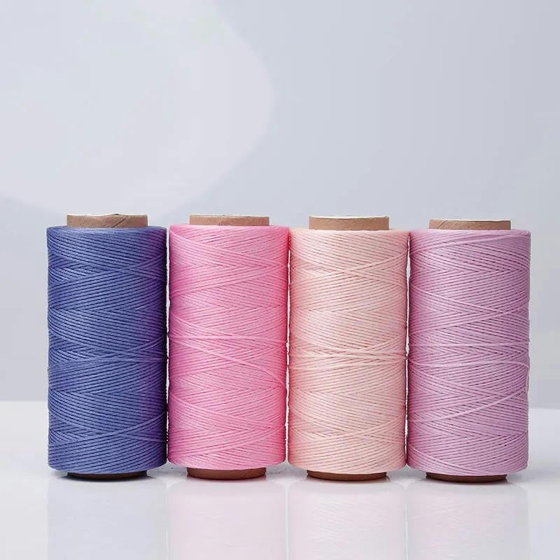 LYVQZPWLRfilo di cucire flessibile di alto livello Filo cerato for cucire in pelle, 150D, 260 metri, 0,8 mm, 70 colori, in poliestere, filo cerato for cucire in pelle, filo cerato piatto for cucire fa