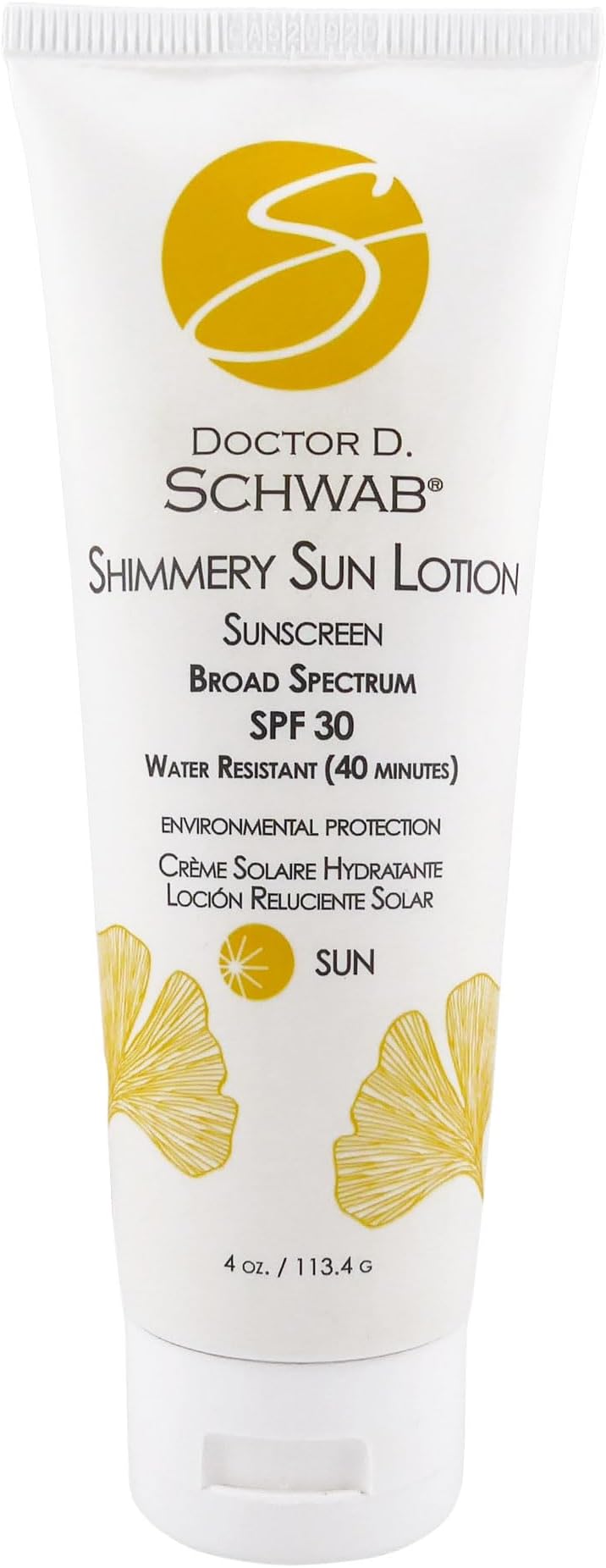 Shimmery Sun Lotion Sunscreen Broad Sp. SPF 30 4 oz.