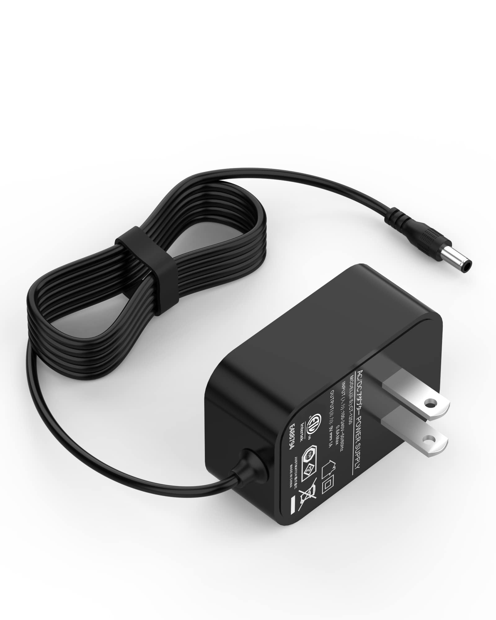 DC 9V for Casio Keyboard Power Cord Compatible with Casio Keyboard AD-5 AD-5MU AD-5MR CTK-2100 CTK-800 CTK-700 CTK-710 CTK-720 LK-220 CTK-480 CTK-650 SK-200 WK-110 WK-200 LK-43 LK-100 (5.9Ft Long)